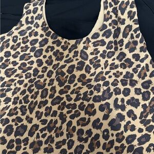 Abercrombie & Fitch Tan Leopard Print Top